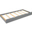 Lit plateforme grand lit gigogne gris, pièce fonctionnelle avec 2 tiroirs-736674051