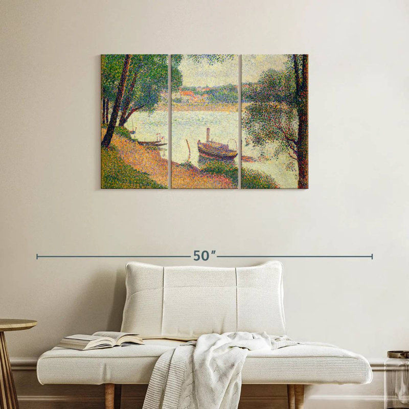 Meat Gray Weather Grande Jatte 1886-1888, H 24 po x l 38 po