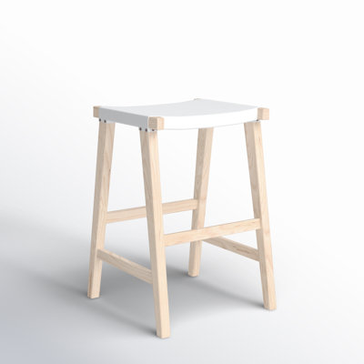 Kellan Genuine Leather Bar and Counter Stool