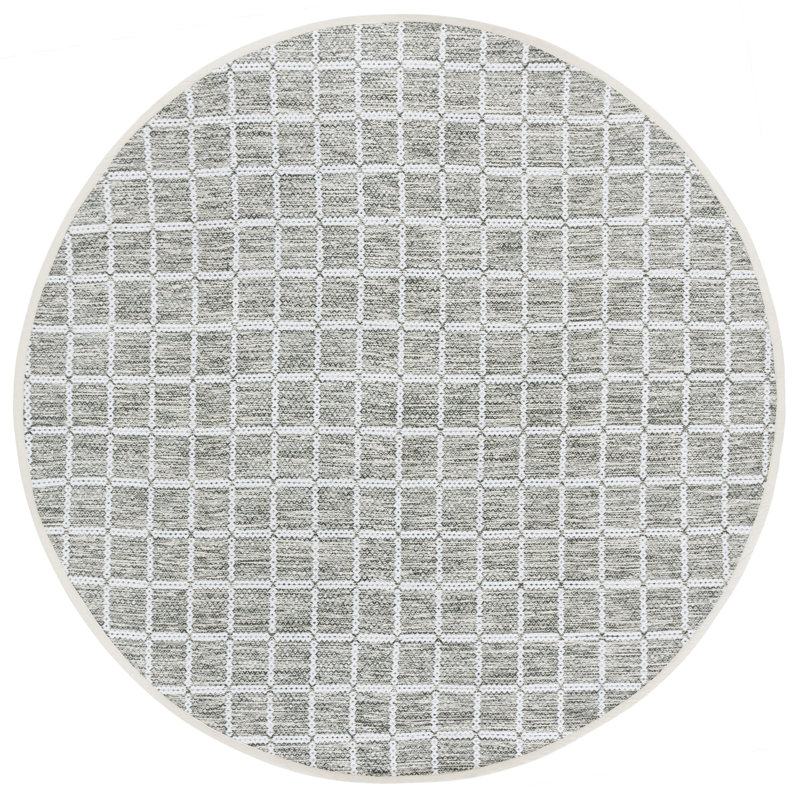 Navera 977 Area Rug In Green / Ivory, Round 6'