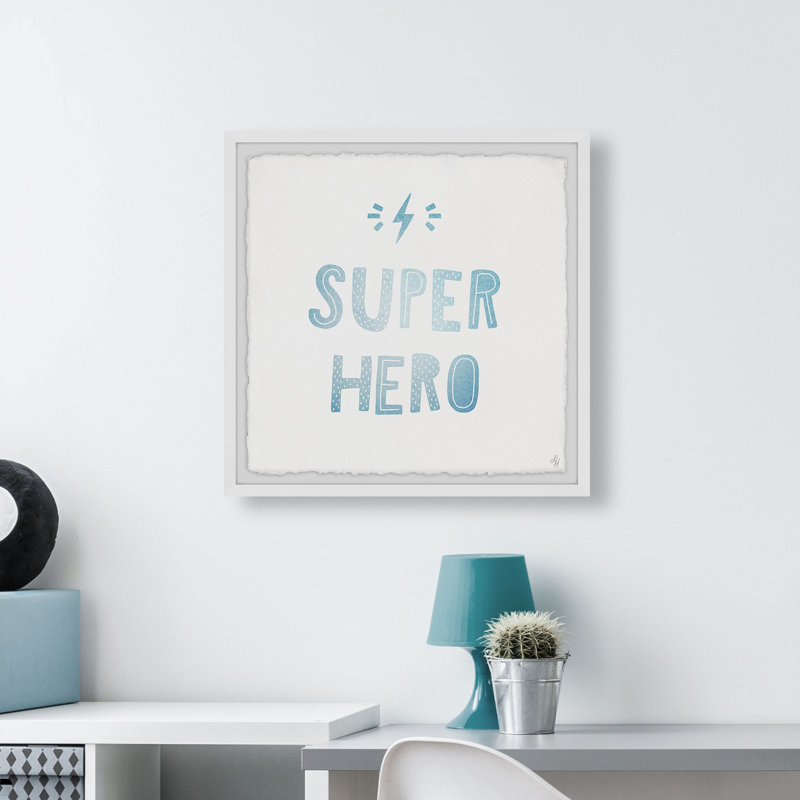 Crispin 'Superhero Lightning' Framed Print, 12" H x 12" W x 1.5" D