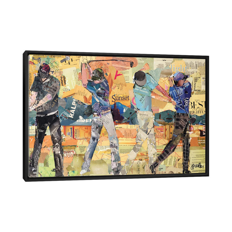 «Sunset Golf» par Jamie Pavlich-Walker - impression sur toile tendue, H 18 po x l 26 po x P 1,5 po, Toile tendue