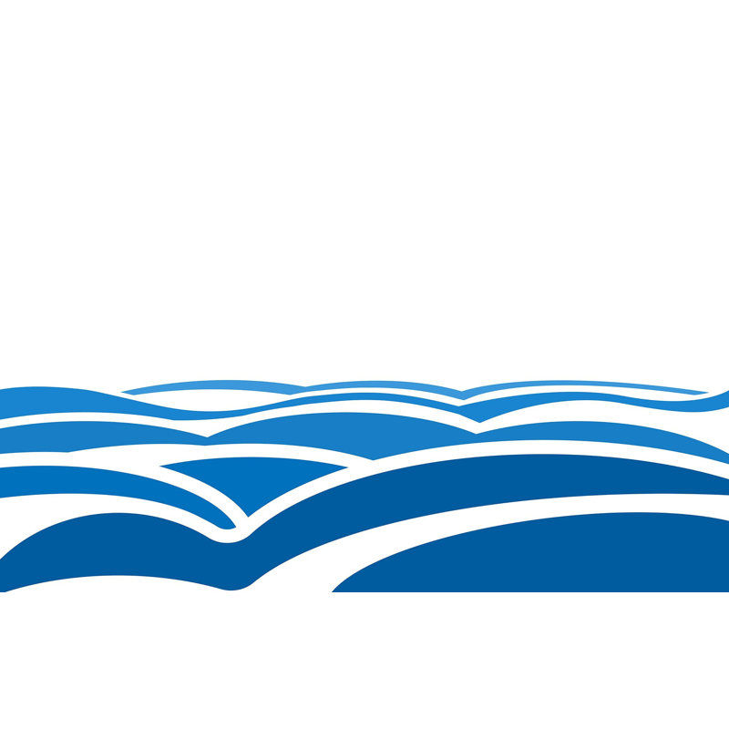 Murale pelez et collez de qualité supérieure - Vagues océaniques abstraites, L 96 po x l 120 po