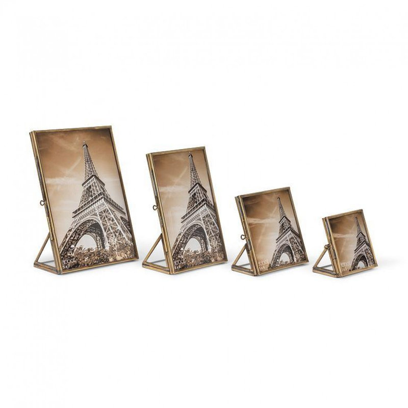 Simple Gold Photo Frame, 4" W x 4" H