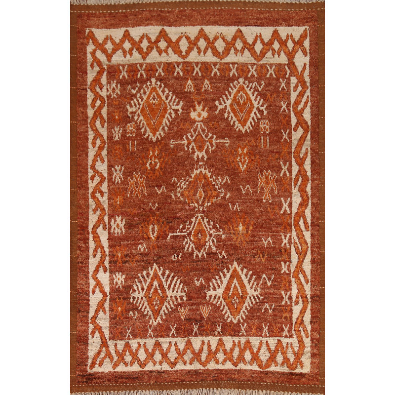 One-of-a-Kind 6' X 9' New Age Wool Area Rug in
