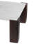 Table basse en marbre Block pour salon - blanc 38 po