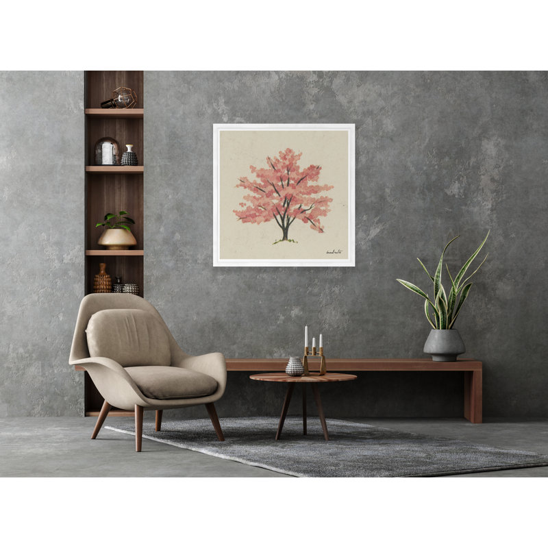 Cherry Blossom Tree Print, White