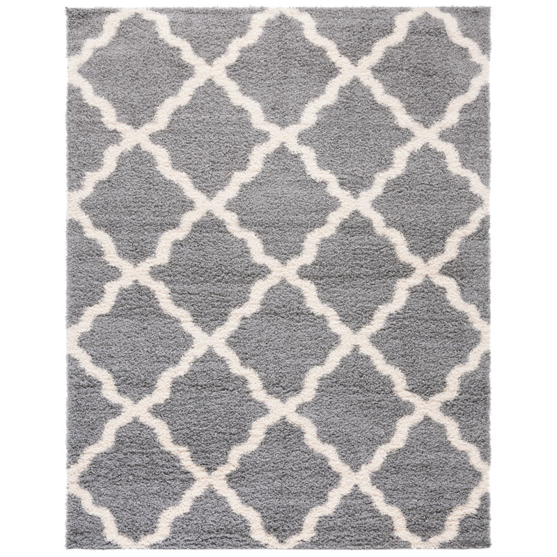 Alonnah Shag Performance Geometric Rug, Rectangle 8' x 10'