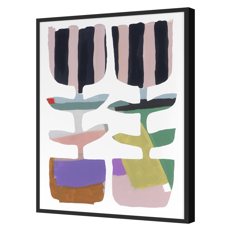 Rainbow Flowers 1 Print by Straus, Katie, 27" H x 20" W