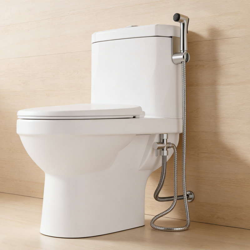 Single Mode Bidet Sprayer With 59" Hose, Chrome