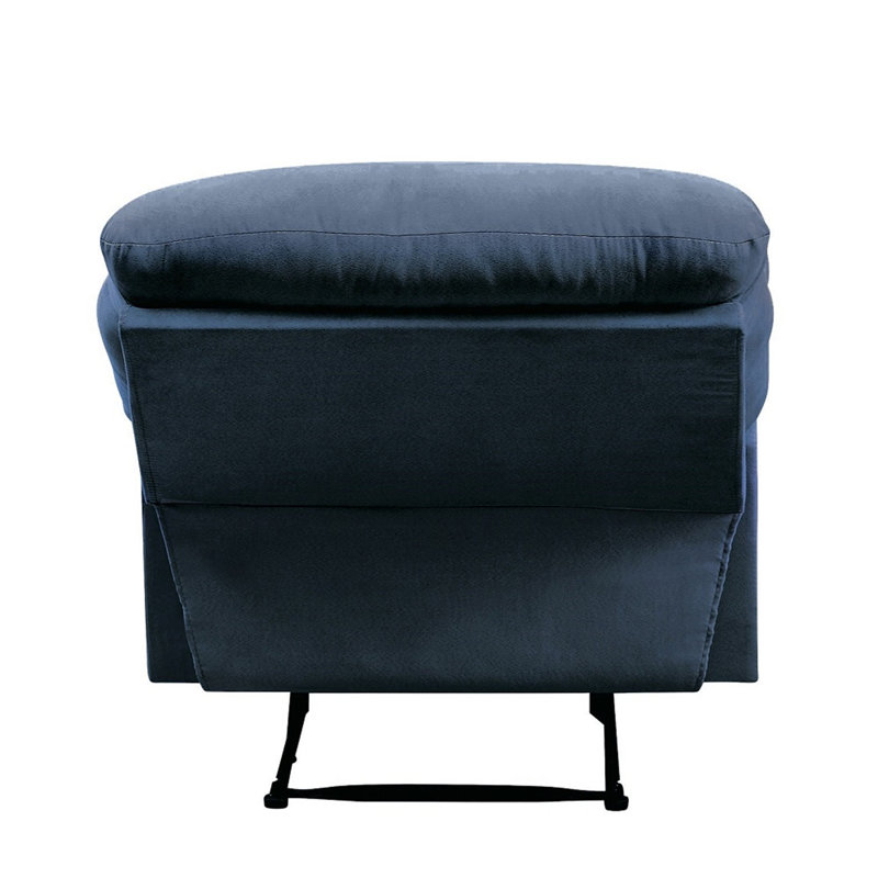 Arcadia Blue Woven Fabric Motion Recliner, Blue
