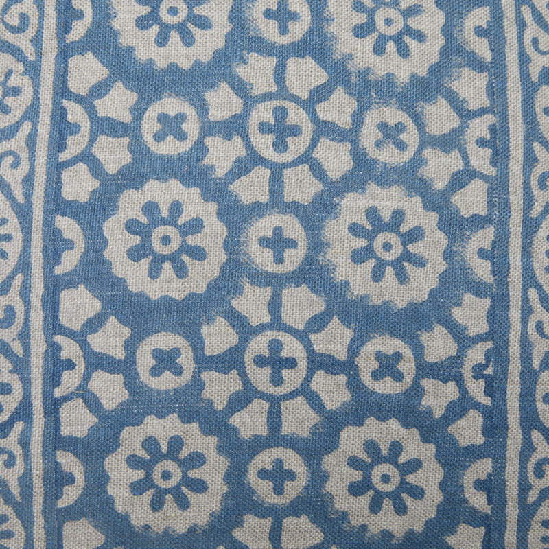 Patrika Pillow Cover - 22" x 22", Blue Floral