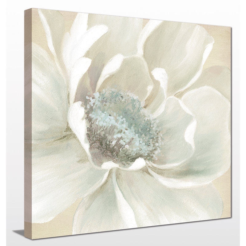 Reproduction d’art sur toile tendue winter blooms i, H 18 po x l 18 po