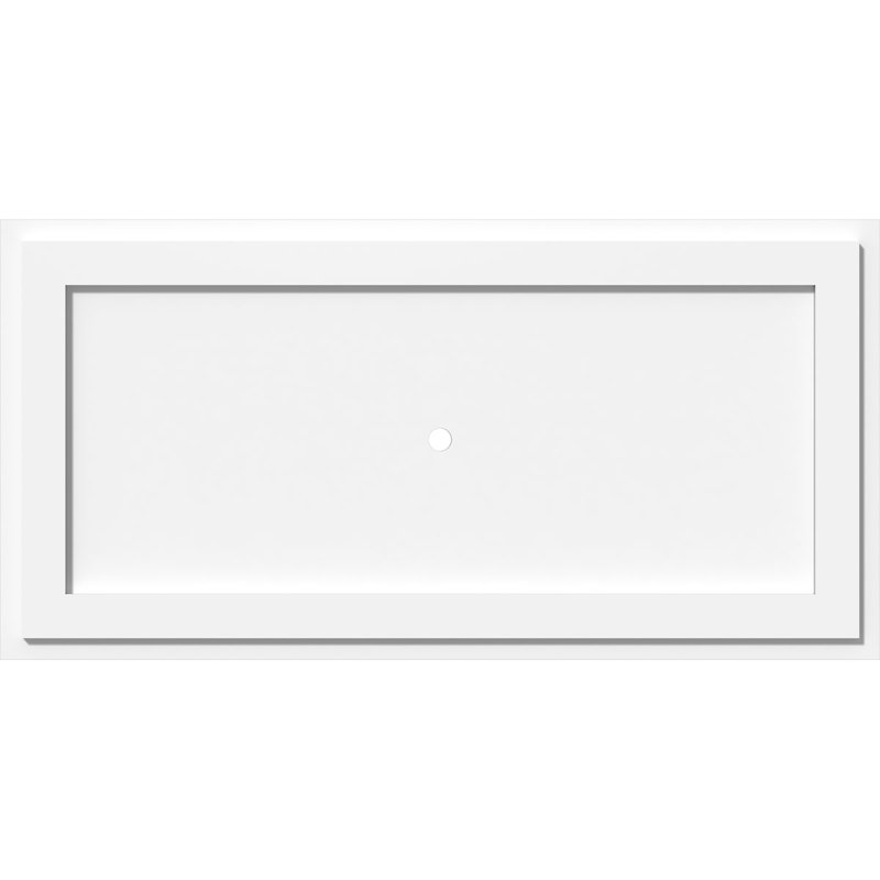 Médaillon de plafond contemporain en PVC de qualité architecturale de 10 po x P 2 po x P 3 3/4 po x P 1 po Cosmo