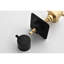 Valve de douche à haut débit - 3/4 po en métal coulé, poignée en laiton, métal d'aspect noir mat pour l'écoulement, finition