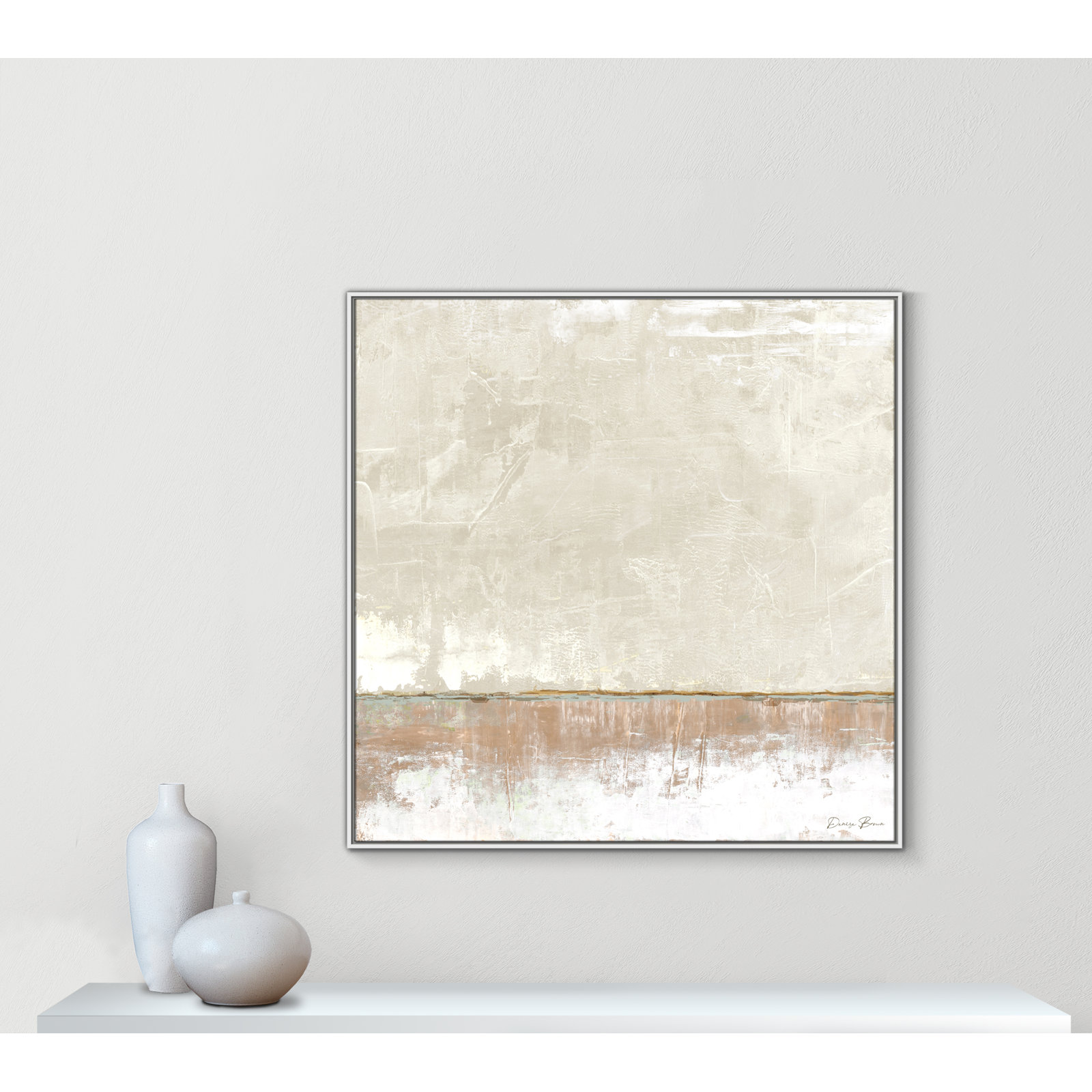 Delevan "Better Days II" Print, 46.5" H x 46.5" W, White