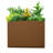 Large Rectangular Planter - Metal Rectangular Planter Box with Drainage Holes for Indoor and Outdoor Use-743315941-743315929
