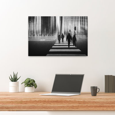 Art mural vert zébré contemporain