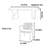 Solid wood desk with socket, study room for office