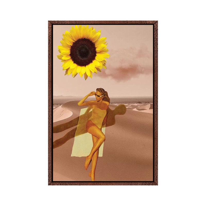 Take It Easy 1 Piece Wall Art on Canvas, 66.04cm H x 45.72cm W x 3.81cm D, Classic Brown Wood Framed