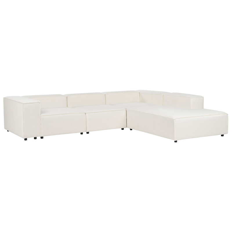 APRICA 3 Seater Boucle Sofa & Chaise, Right Hand Facing, 68" H x 326" W x 269" D