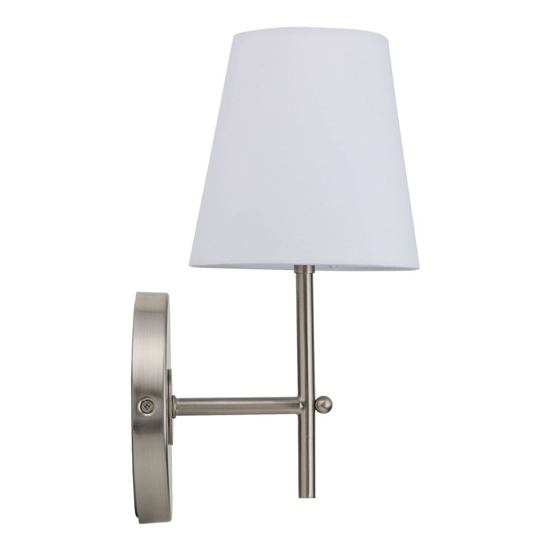 Hap Armed Sconce, Brushed Nickel