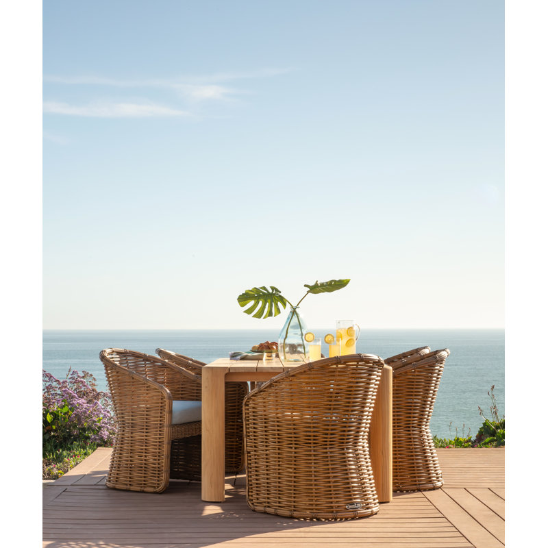 Natural Teak Outdoor Teak Dining Table