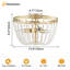 3-light Crystal Flush Mount