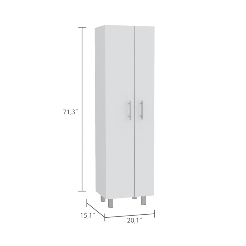 Collection White and Kitchen: îlot avec grande capacité de rangement et garde-manger: 40,5 po x P 27,5 po pour les 5 tablettes internes les plus efficaces