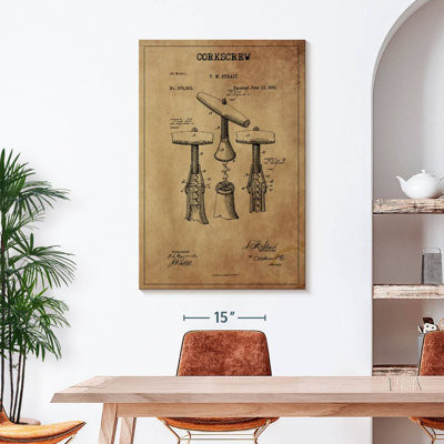 Tire-bouchon breveté sur toile