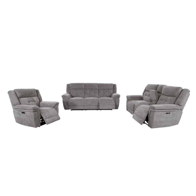 Maryellen Power Reclining Sofa Loveseat And Recliner