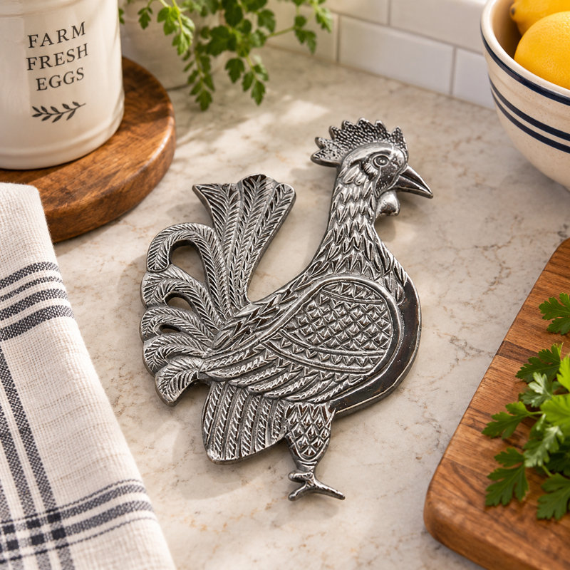 Roost & Rest Pewter Trivet