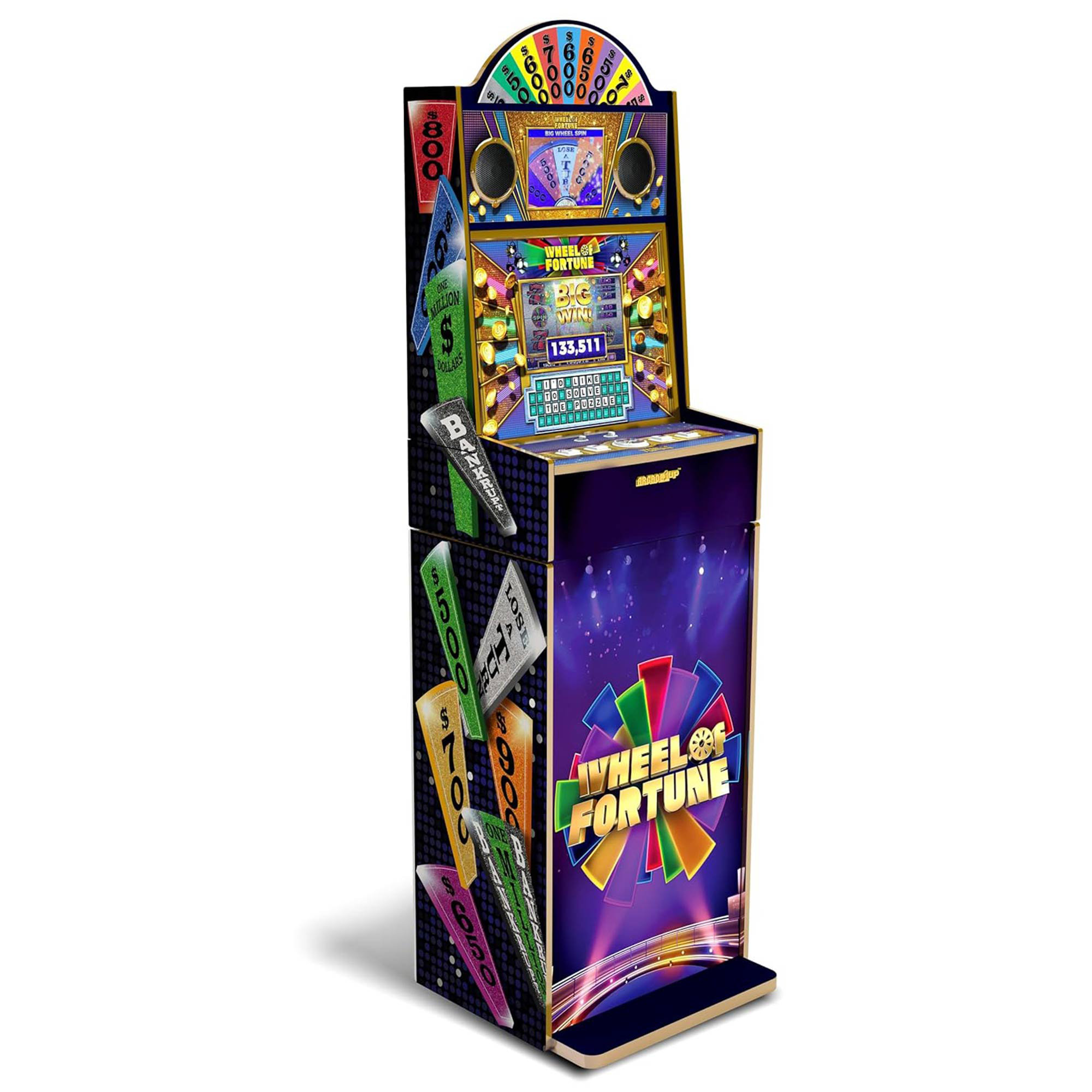 Arcade 1Up Arcade1Up Wheel of Fortune Video Arcade Games, 5 Foot Tall