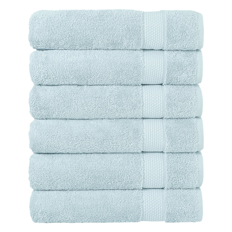 STARLIGHT 100% Turkish Cotton Terrycloth Bath Towels, Ice Blue