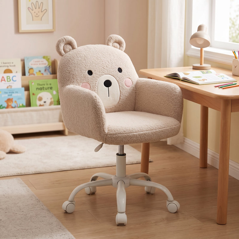Chaise de bureau Teddy Bear, Cream