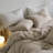 MooMee 100% Washed Cotton Pillowcases Linen Like Textured Breathable Soft-117326571-108202832