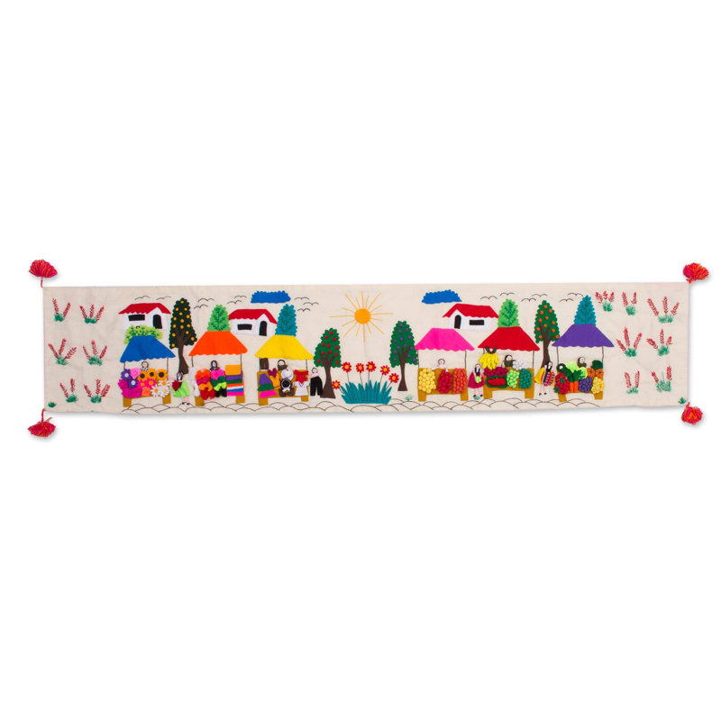 Andean Market Cotton Table Runner