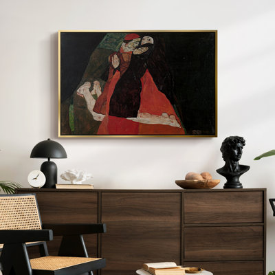 Cardinal and Nun (Caress), 1912 - Egon Schiele, toile tendue avec châssis