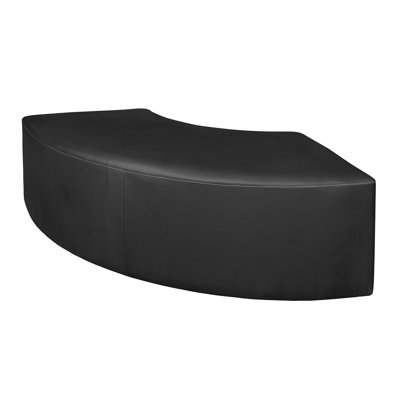 Aurora Curved Vinyl Ottoman