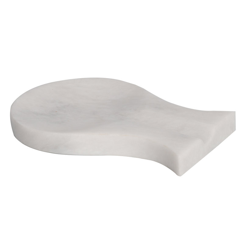 Marble Spoon Rest, White