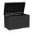 57.92"w 230 Gallon Water Resistant Resin Lockable Deck Box(Black)-133738887-122537283