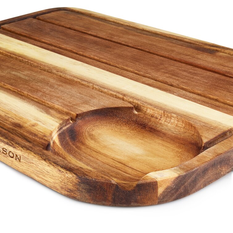 Cole & Mason Berden Large Chopping & Carving Board - Wood Cutting Board -  Chopping Board with Juice Channel for Meats, Vegetables and Fruits 