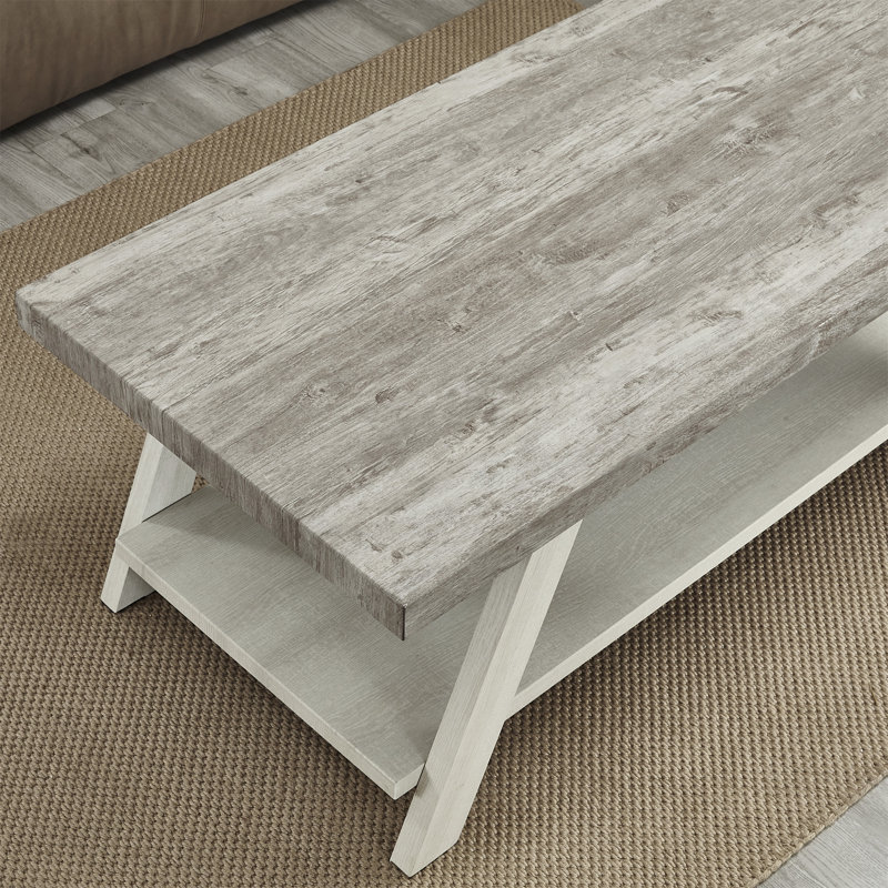 Ensemble de 3 tables basses et tables basses en bois Runak Runak, Gris