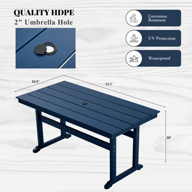 Table de salle à manger Hdpe