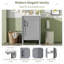 Meuble-lavabo simple 20 po avec lavabo en céramique-1388332282