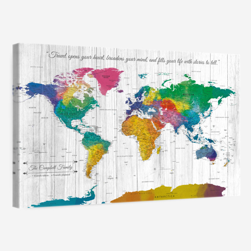 Épingles personnalisées II World Pin Ameere, H 26 po x l 39 po, Oui