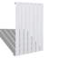Modern Heating Flat Panel Single Radiator Vertical White Multi Sizes-16937421