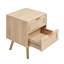 Ahamadou 40cm W Rattan Bedside Table