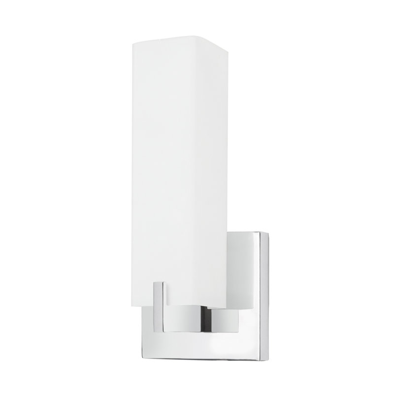 Stratford Steel LED Armed Sconce, Chrome