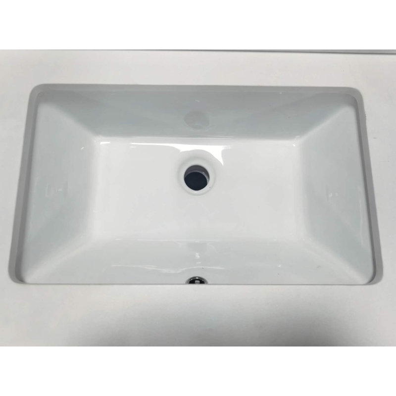 Évier encastré en céramique de 21 po de largeur pour meuble-lavabo